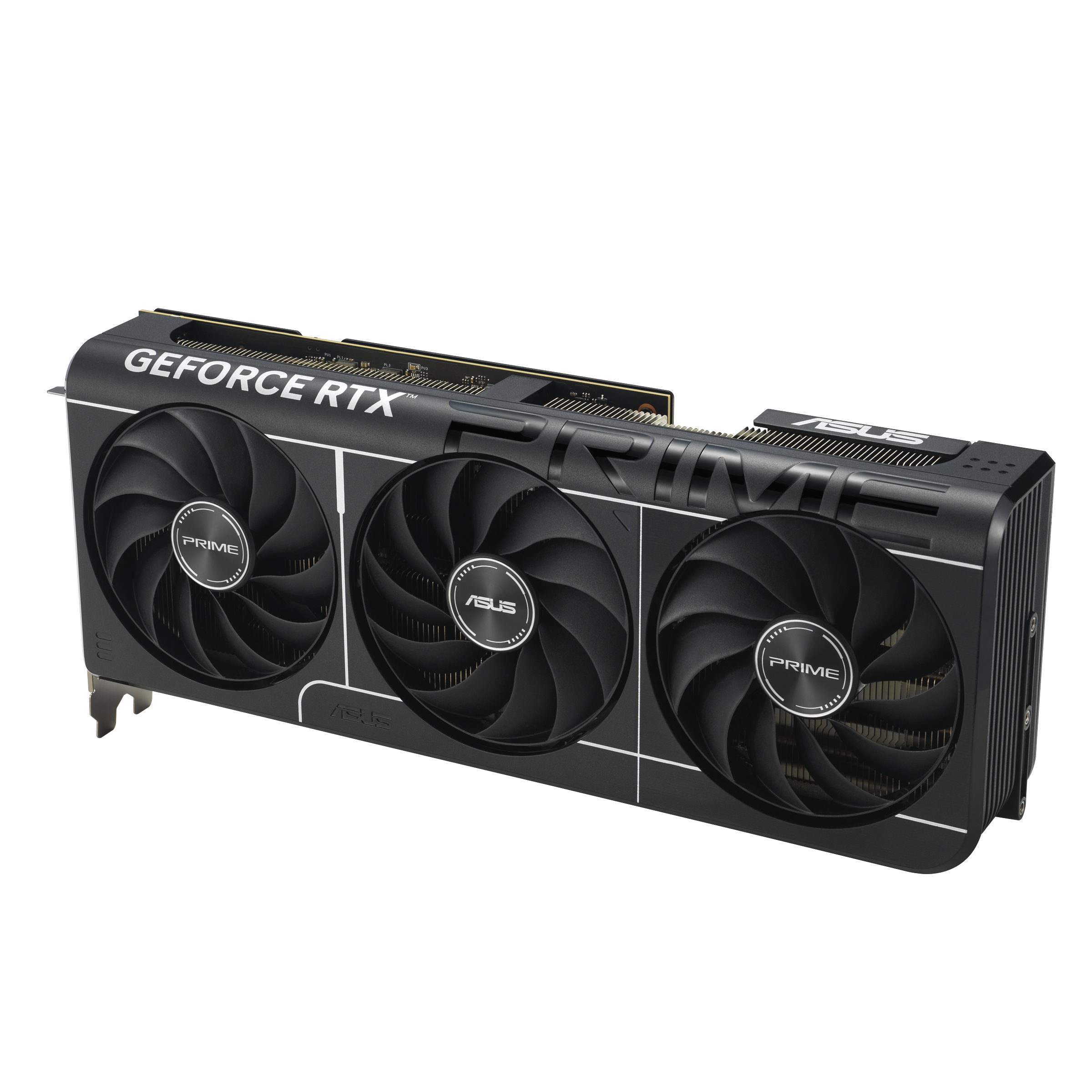 Prime-RTX5070Ti_angled top down view focous on fans