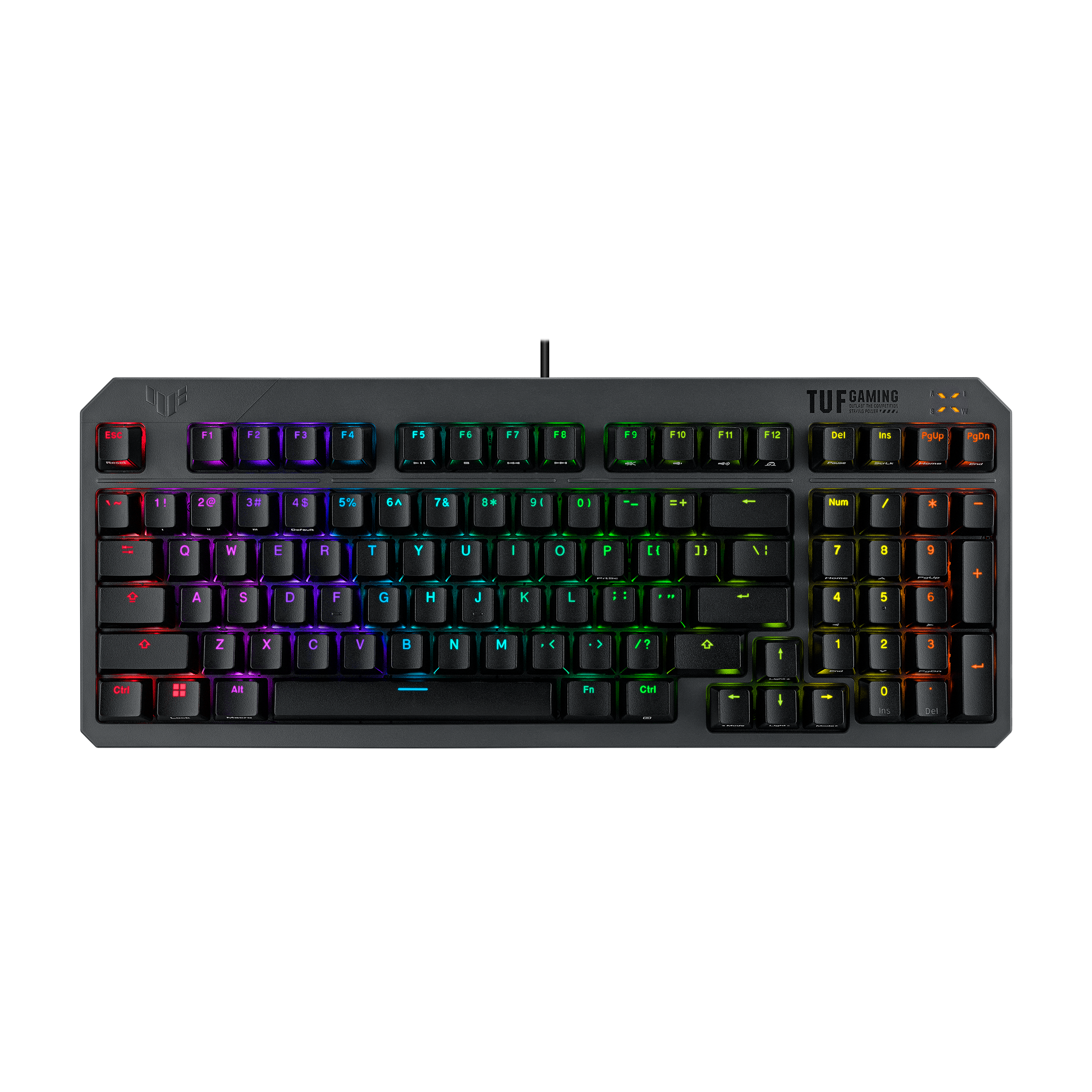 TUF Gaming K3 Gen II keyboard front view