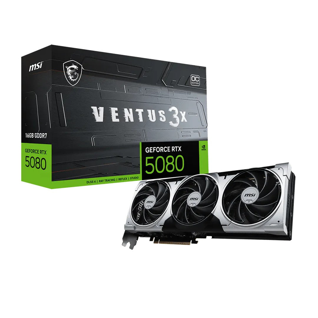 MSI GeForce RTX 5080 VENTUS 3X 16G OC Graphics Card product image