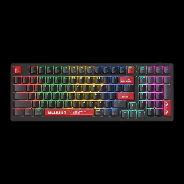 Bloody WS98 Dual-Core Wireless Mechanical Keyboard - Gaming Wala Bhai