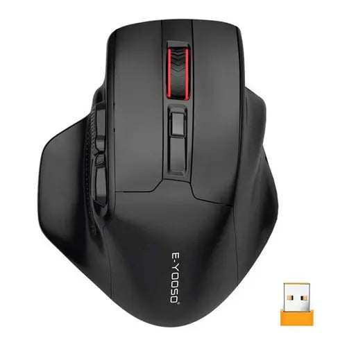 E-Yooso X31 Large Wireless Mouse - Black - Gaming Wala Bhai