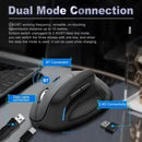 E-Yooso X45 Ergonomic Wireless Vertical Mouse - Black