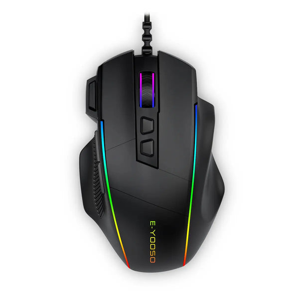 E-Yooso X49 RGB Wired Gaming Mouse - Black - Gaming Wala Bhai