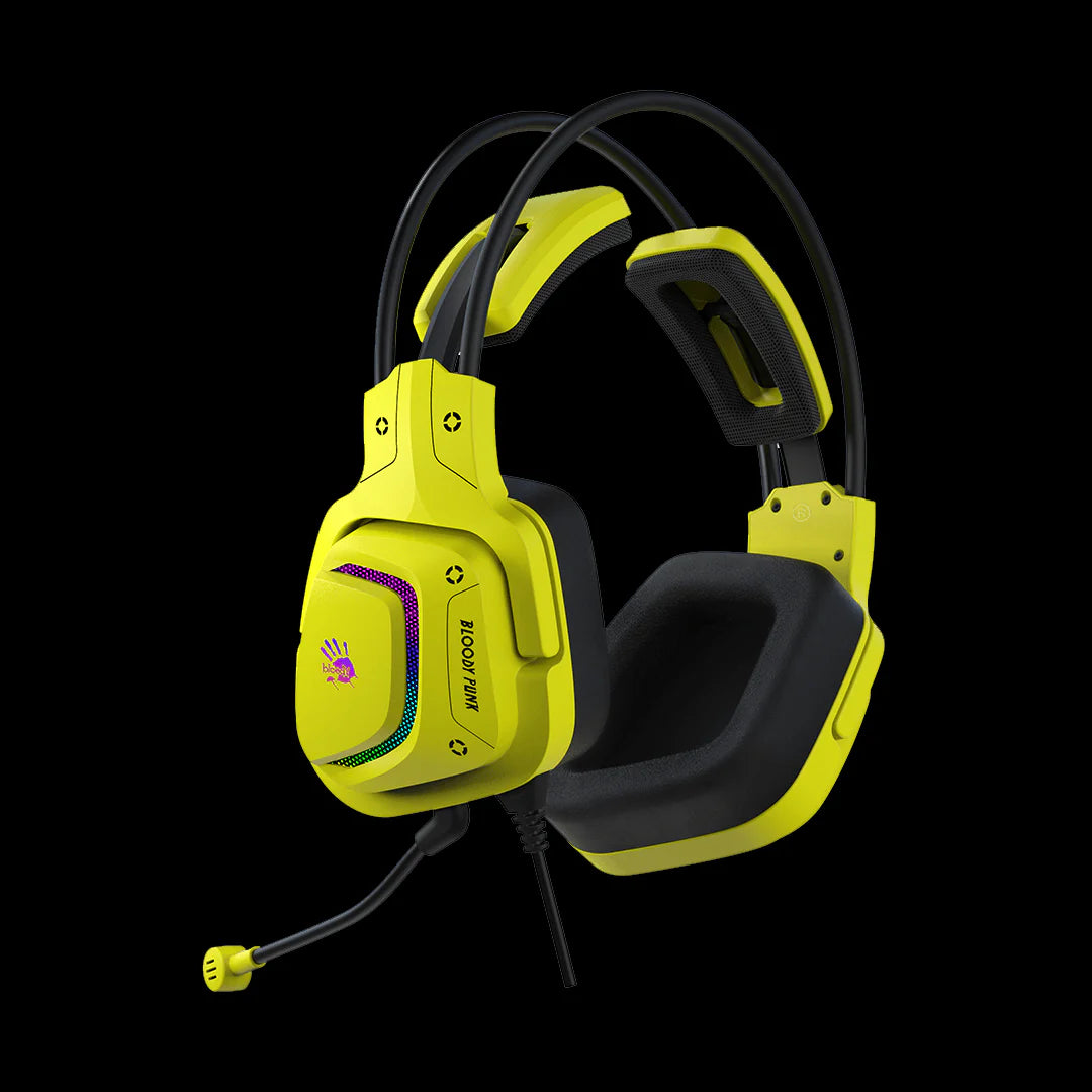 Bloody G575 Punk Yellow Virtual 7.1 Surround Sound Gaming Headset