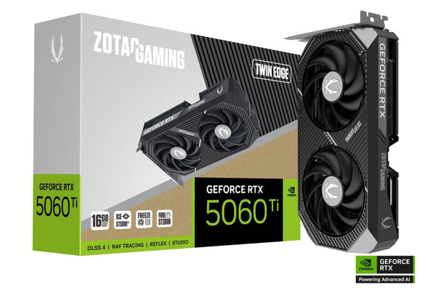 ZOTAC GAMING GeForce RTX 5060 Ti Twin Edge 16GB GDDR7 Graphics Card — verified product reference
